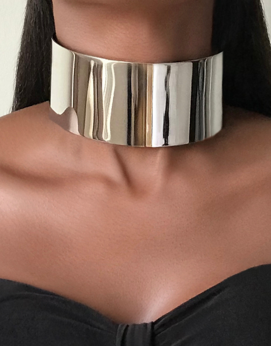CLEOPATRA Silver Choker